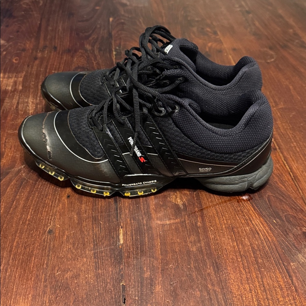 Men’s Adidas Powerband S Golf Shoes, Sz 10